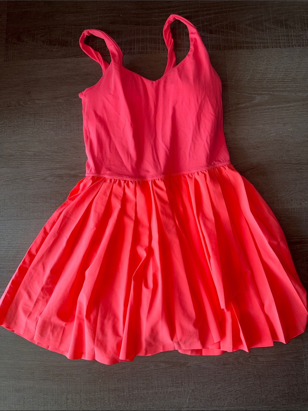OFFLINE by Aerie Active Pleated Tennis Dress Vibrant Peach Orange Size Small
